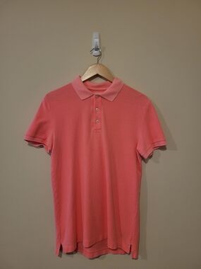 Brand New Men's GAP Salmon Pink Polo Shirt Size Medium